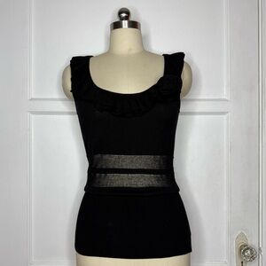 Bebe black knit top